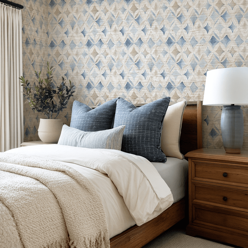Ashmoore Faux Grasscloth Wallpaper - Painted Paper