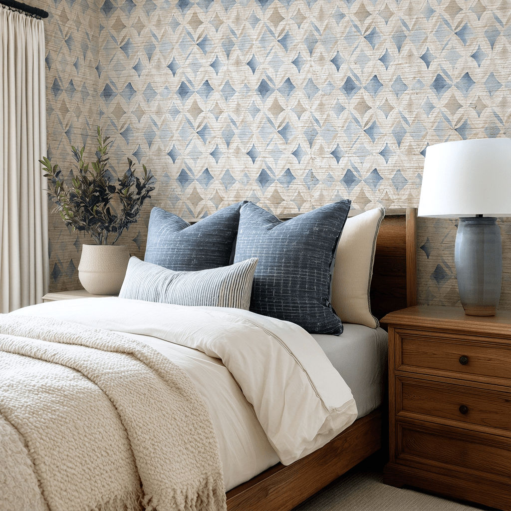 Ashmoore Faux Grasscloth Wallpaper - Painted Paper