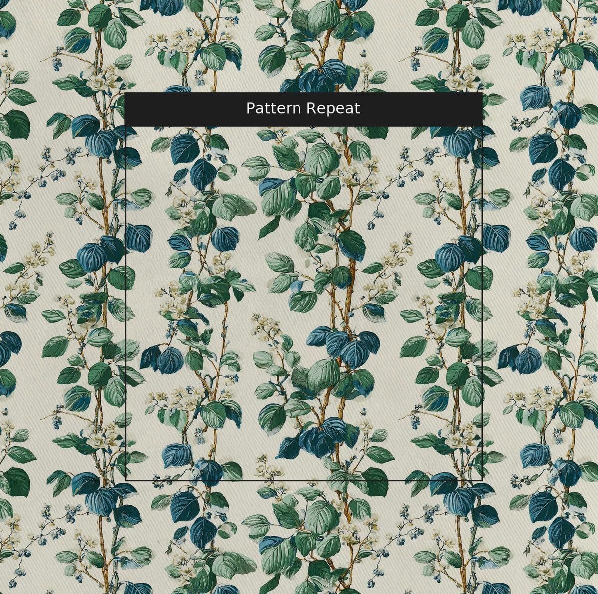 Aubrey Vines - Fabric - Painted Paper