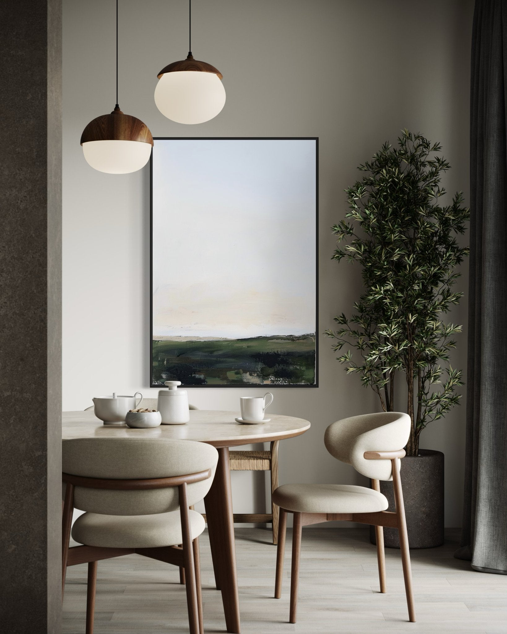 Augustus Landscape Canvas Print - Painted Paper