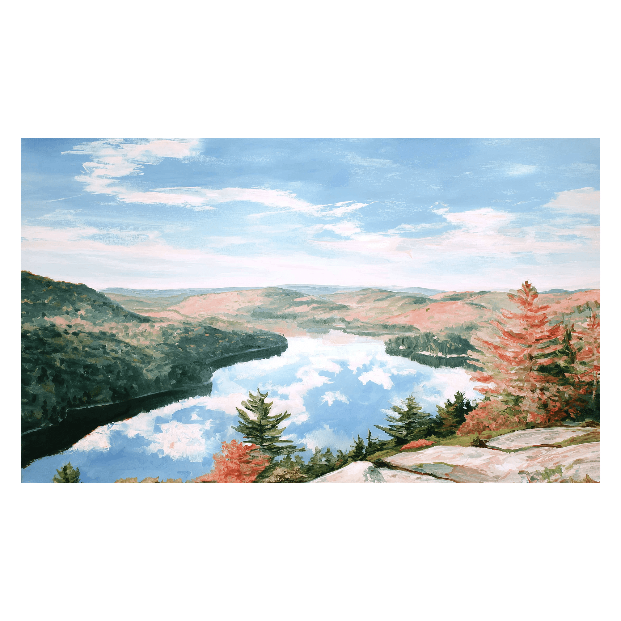 Autumn Overlook - Tapestry - Painted Paper