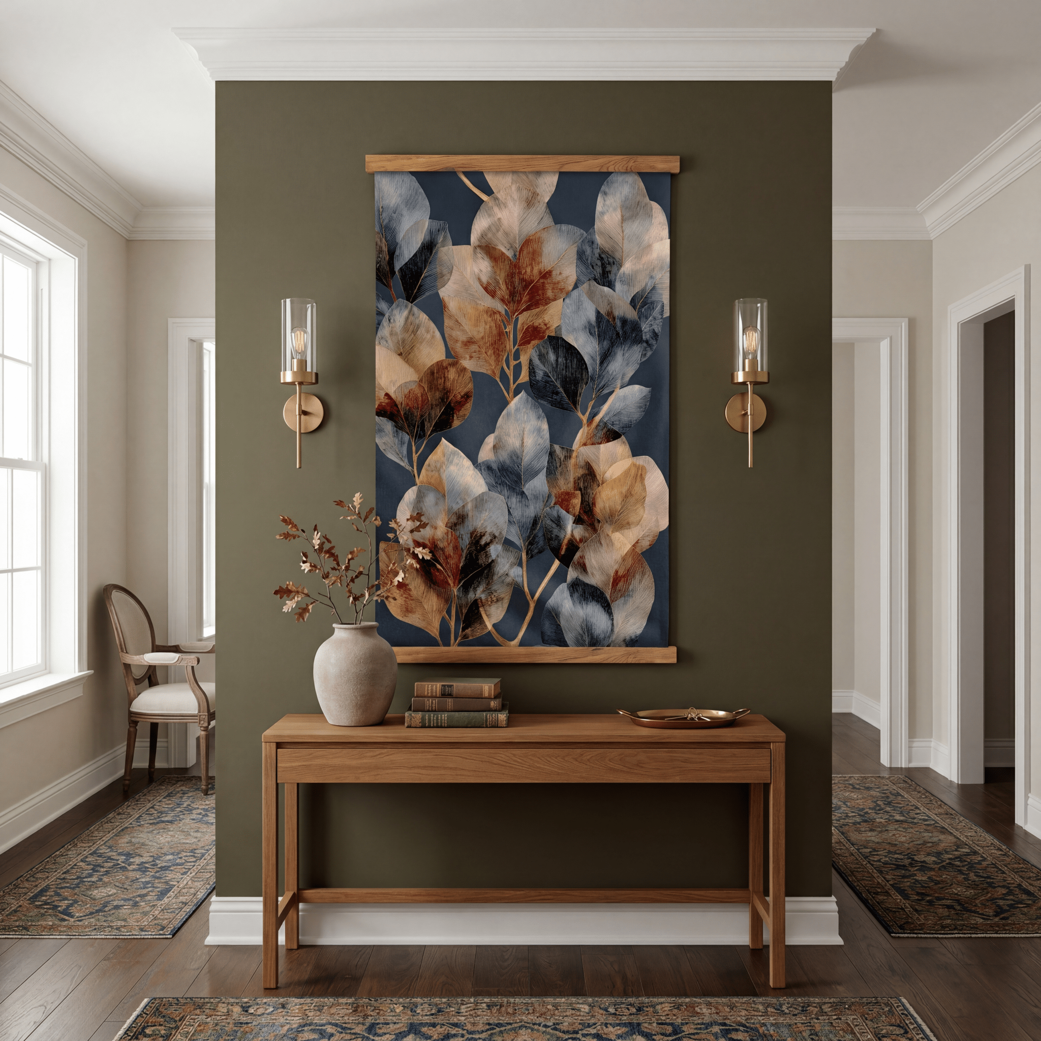 Autumn Shadows - Tapestry - Painted Paper