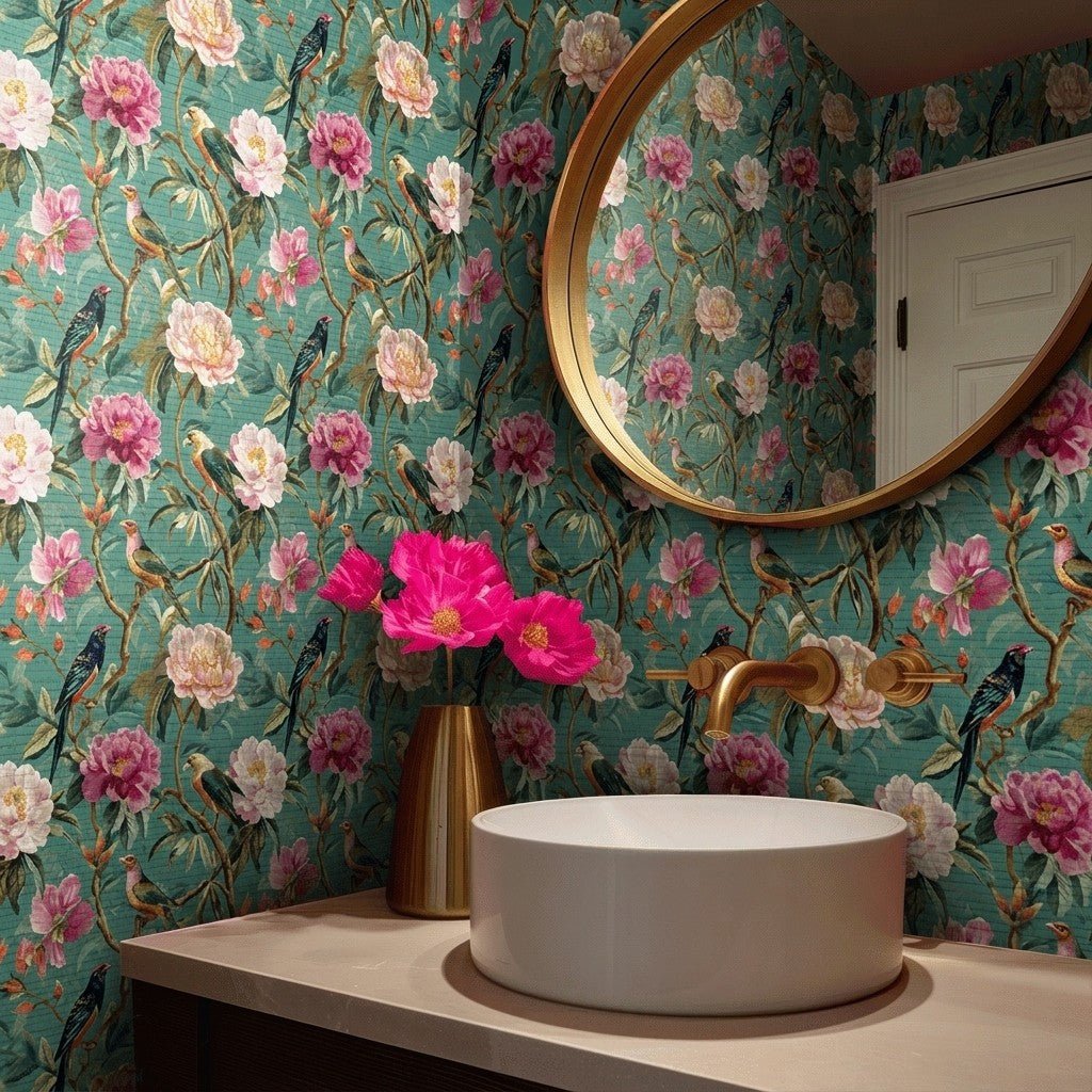 Aviara Faux Grasscloth Wallpaper - Painted Paper