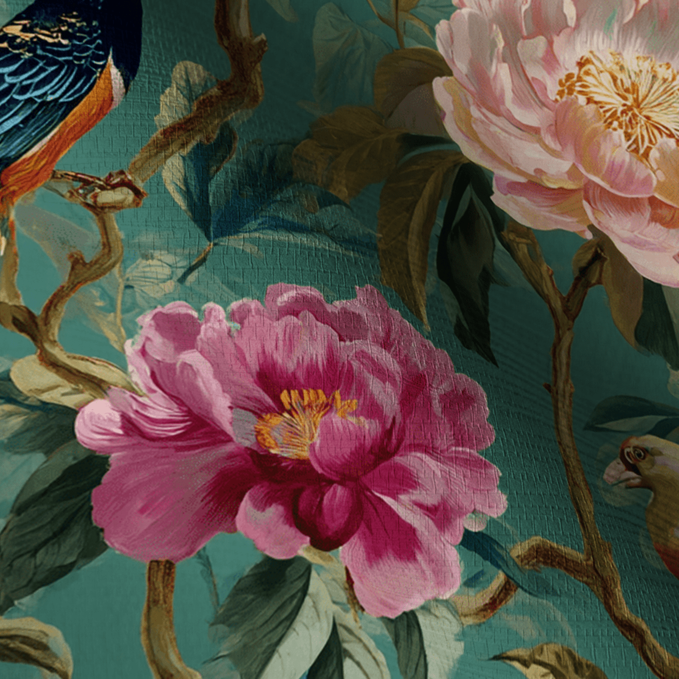 Aviara Faux Grasscloth Wallpaper - Painted Paper