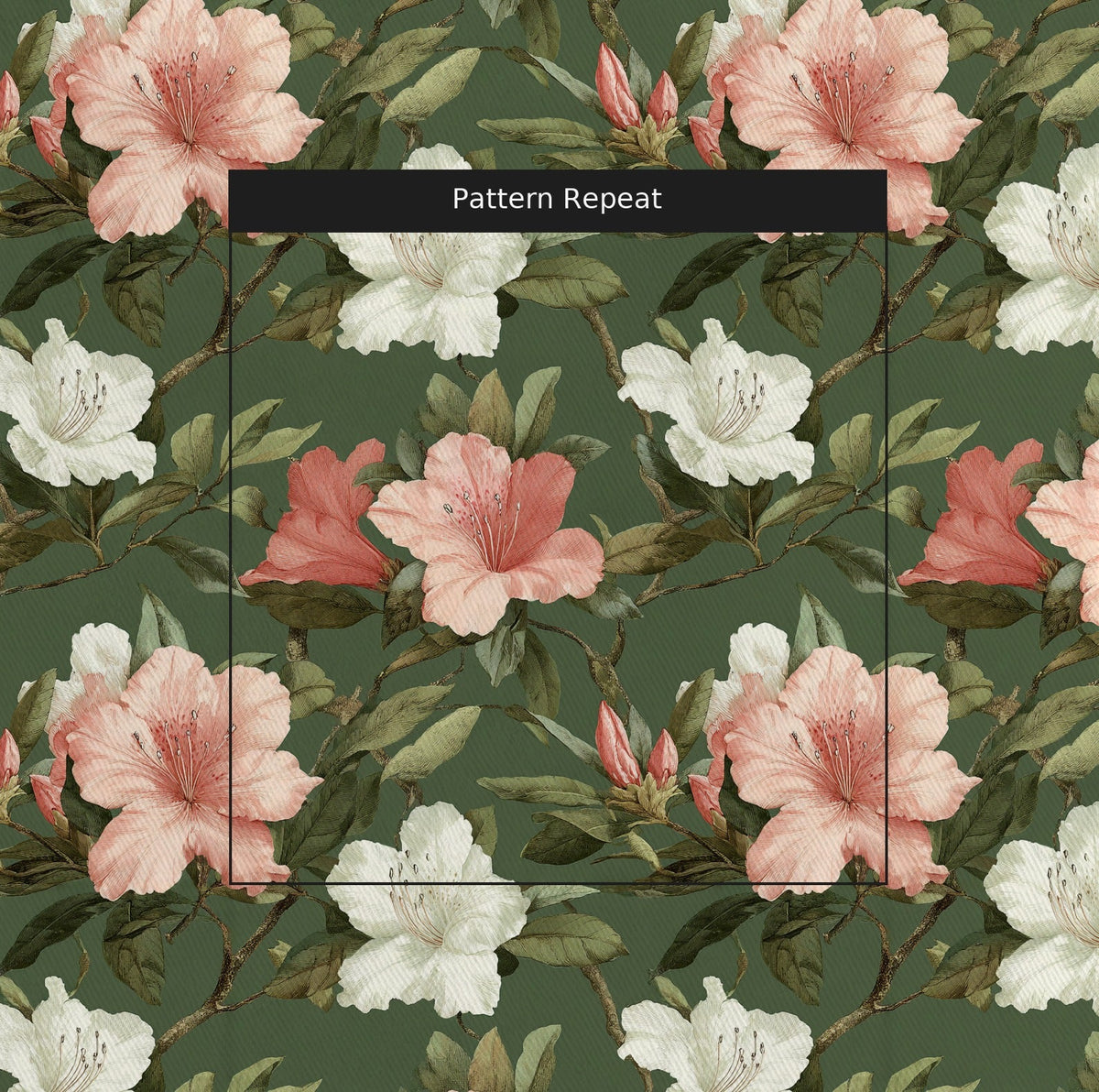 Azalea Grove - Fabric - Painted Paper