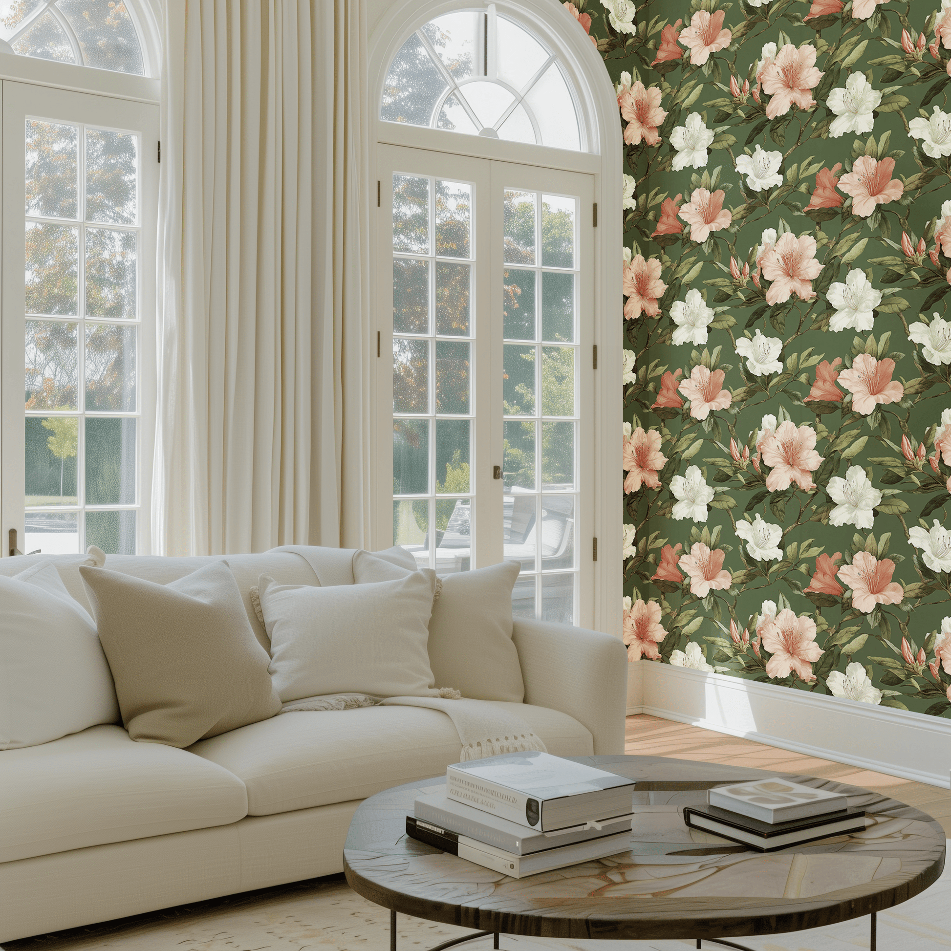 Azalea Grove Wallpaper - Painted Paper