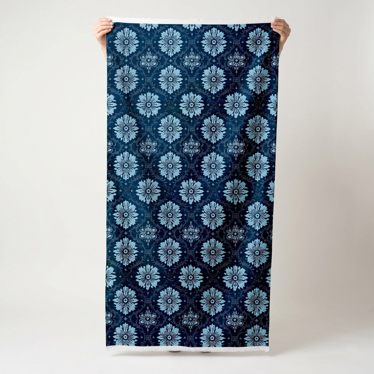 Azure Nouveau - Fabric - Painted Paper