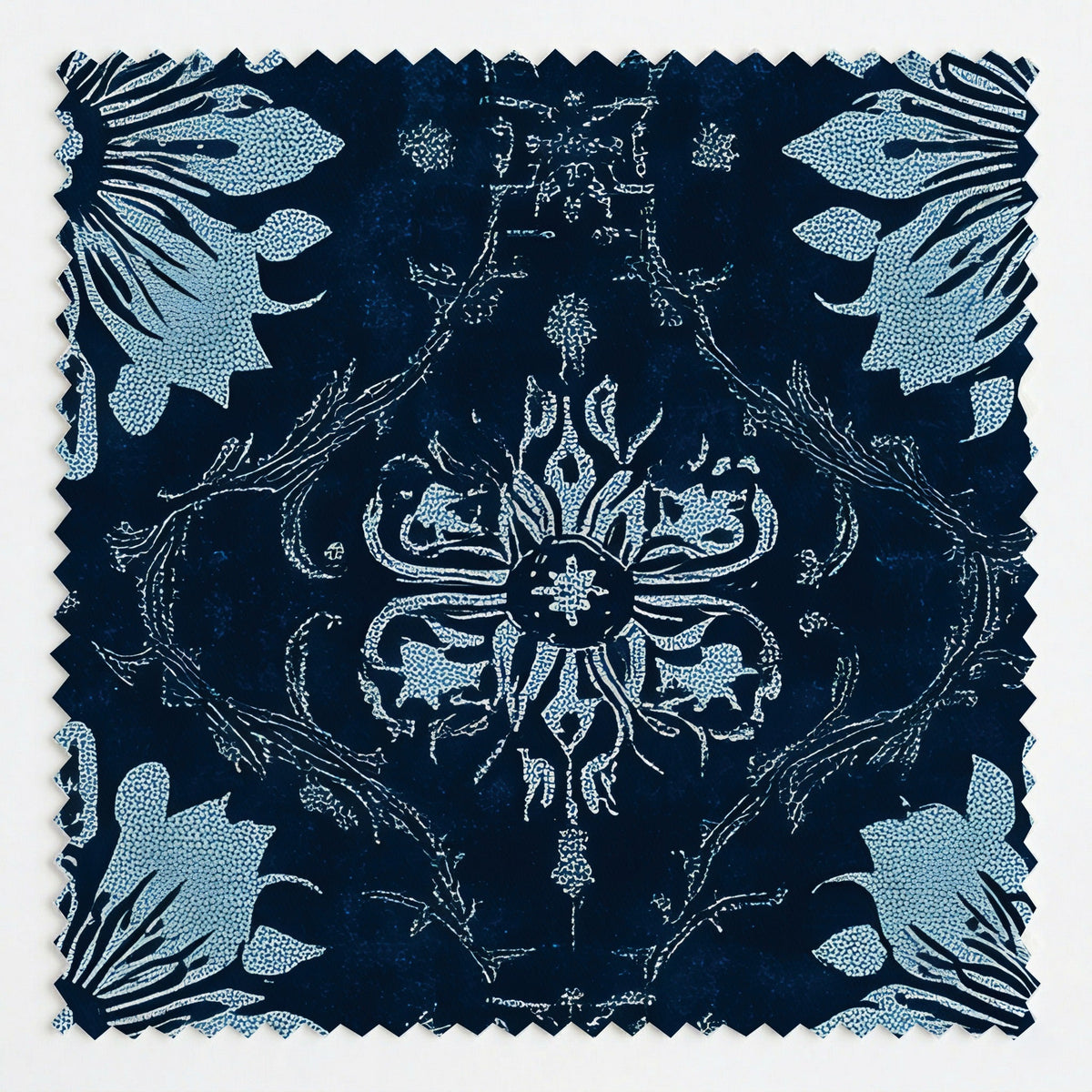 Azure Nouveau - Fabric - Painted Paper