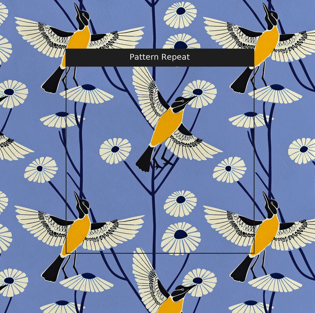 Babette's Blooms - Fabric - Painted Paper