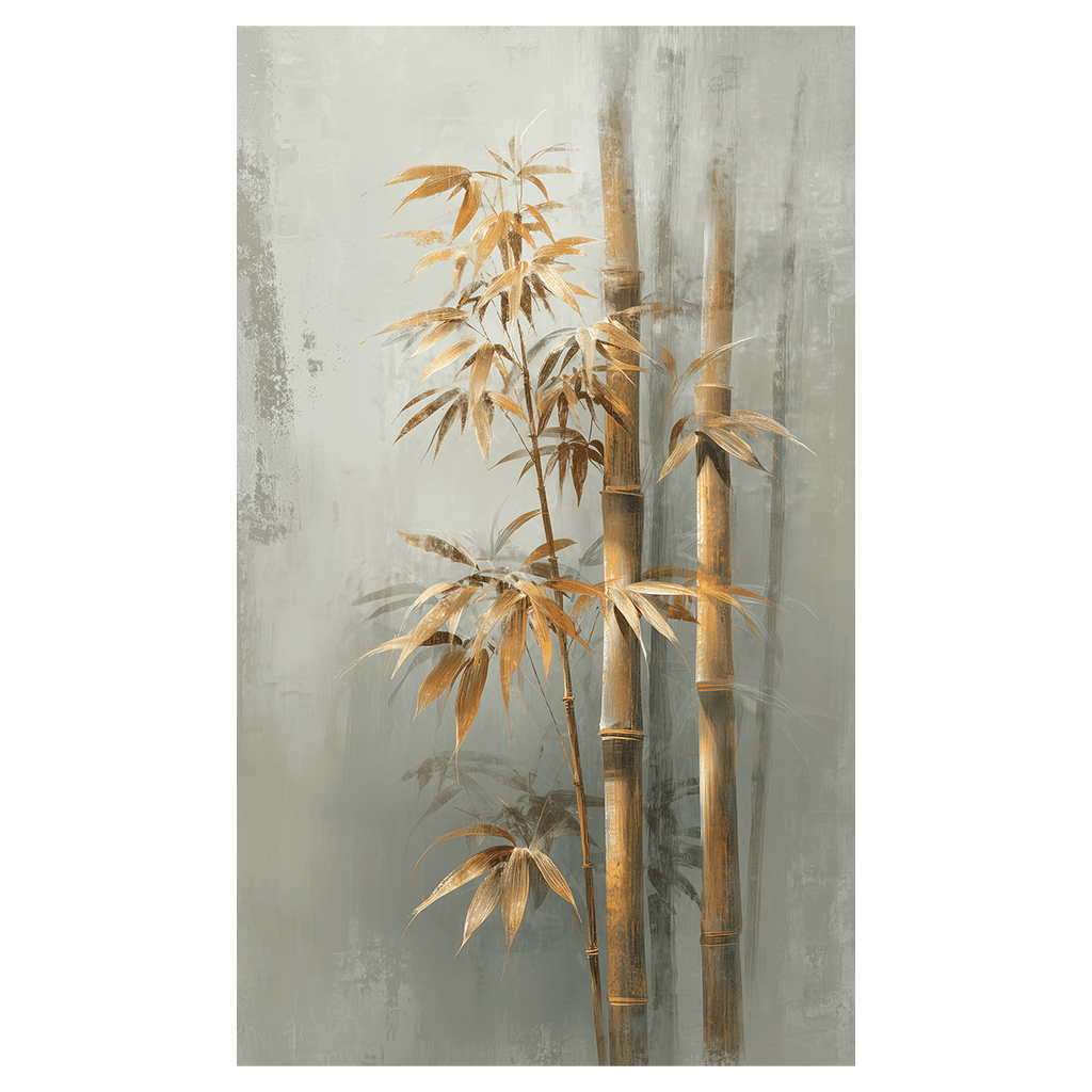 Bamboo in the Mist - Tapestry - Painted Paper