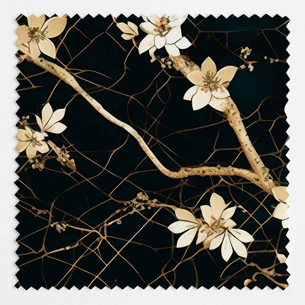 Baroque Lace - Fabric - Painted Paper