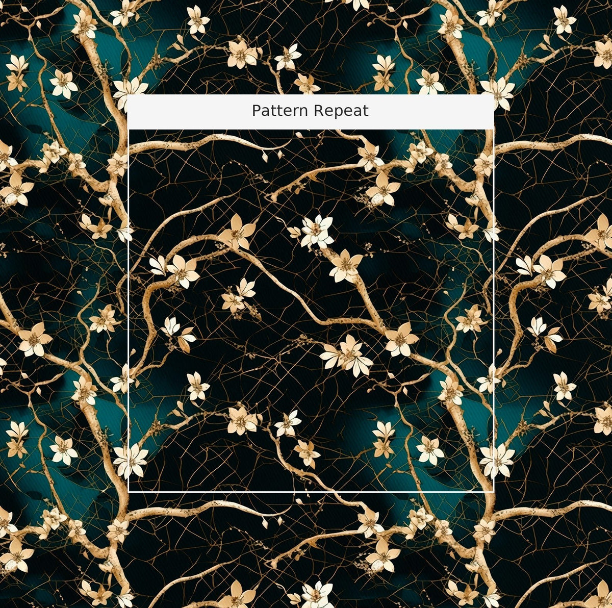 Baroque Lace - Fabric - Painted Paper