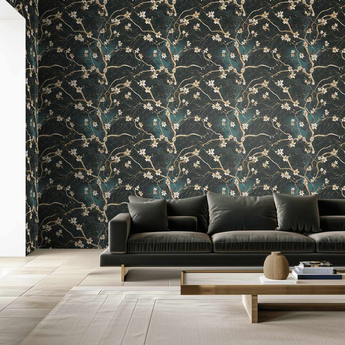 Baroque Lace Wallpaper - Painted Paper