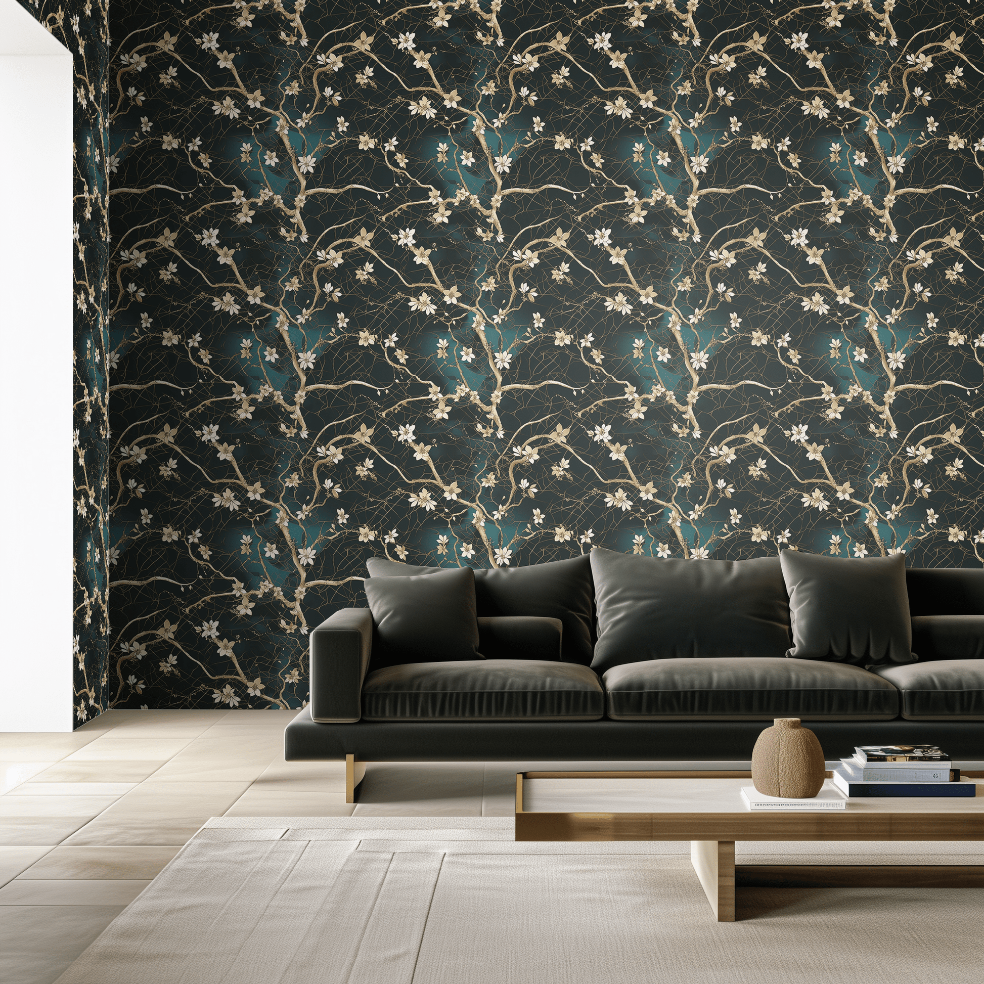 Baroque Lace Wallpaper - Painted Paper