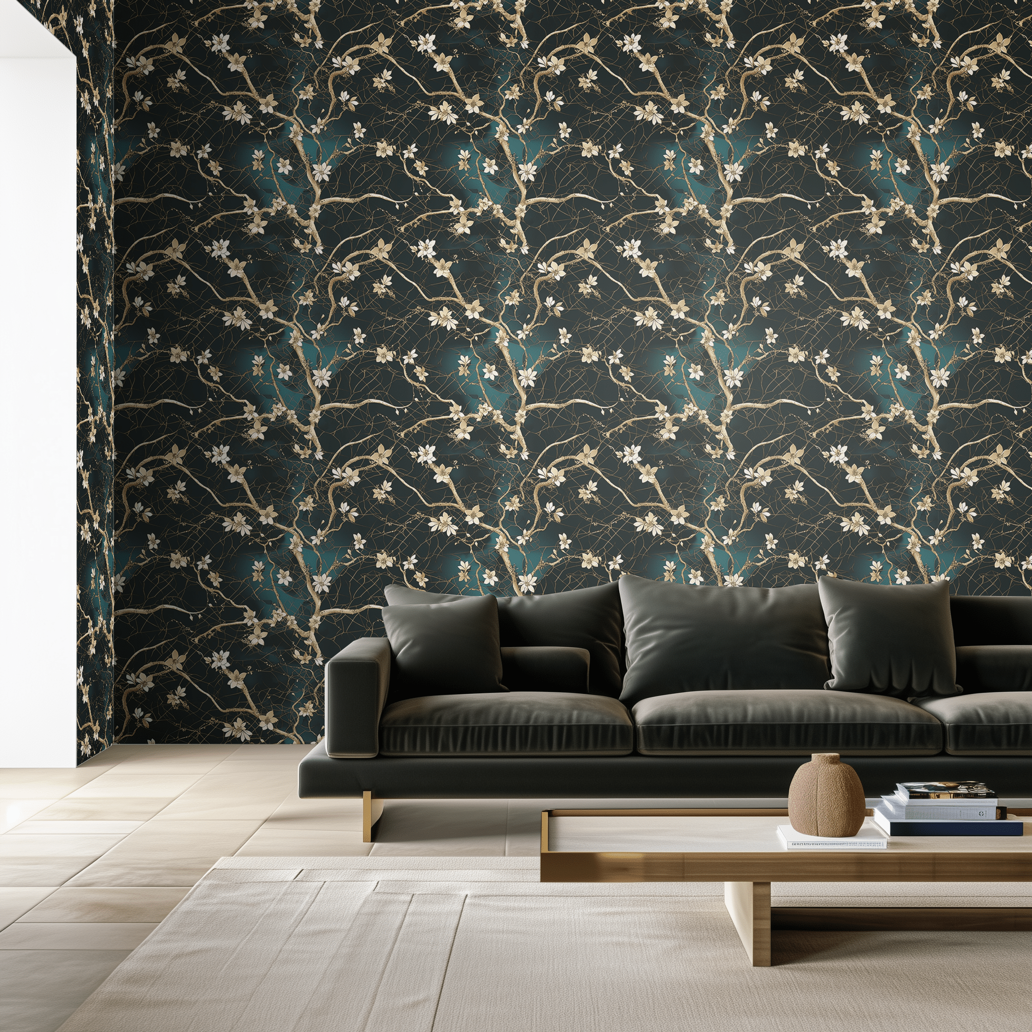 Baroque Lace Wallpaper - Painted Paper