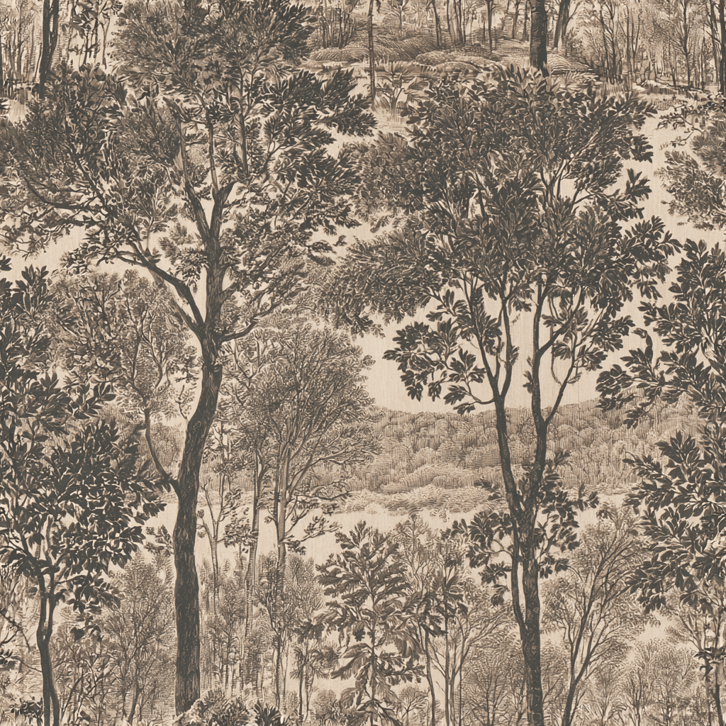 Beatrix Woodland Grove Wallpaper - Painted Paper