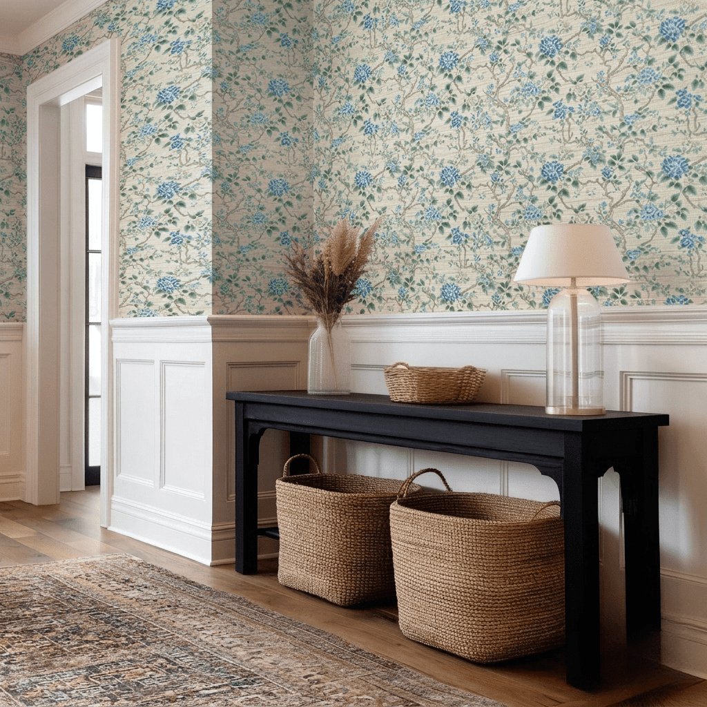 Bellagio Faux Grasscloth Wallpaper - Painted Paper