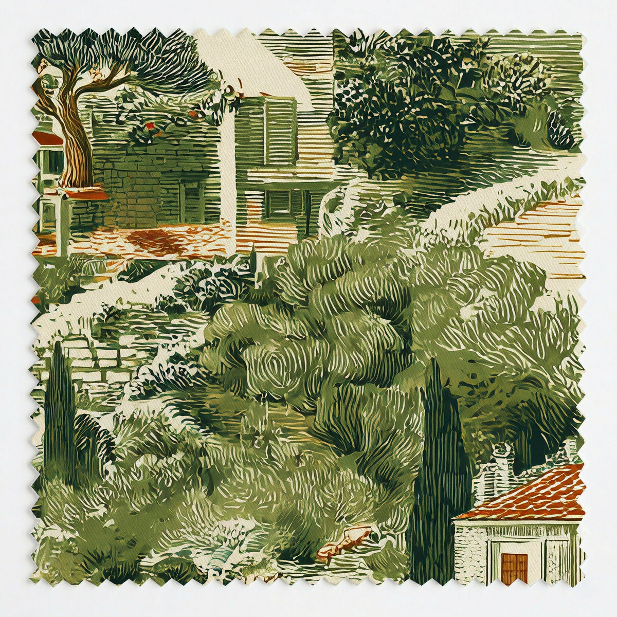 Bellagio Ink - Fabric - Painted Paper