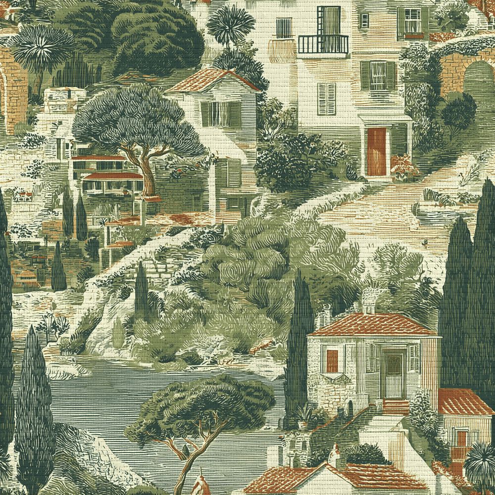 Bellagio Ink Faux Grasscloth Wallpaper - Painted Paper