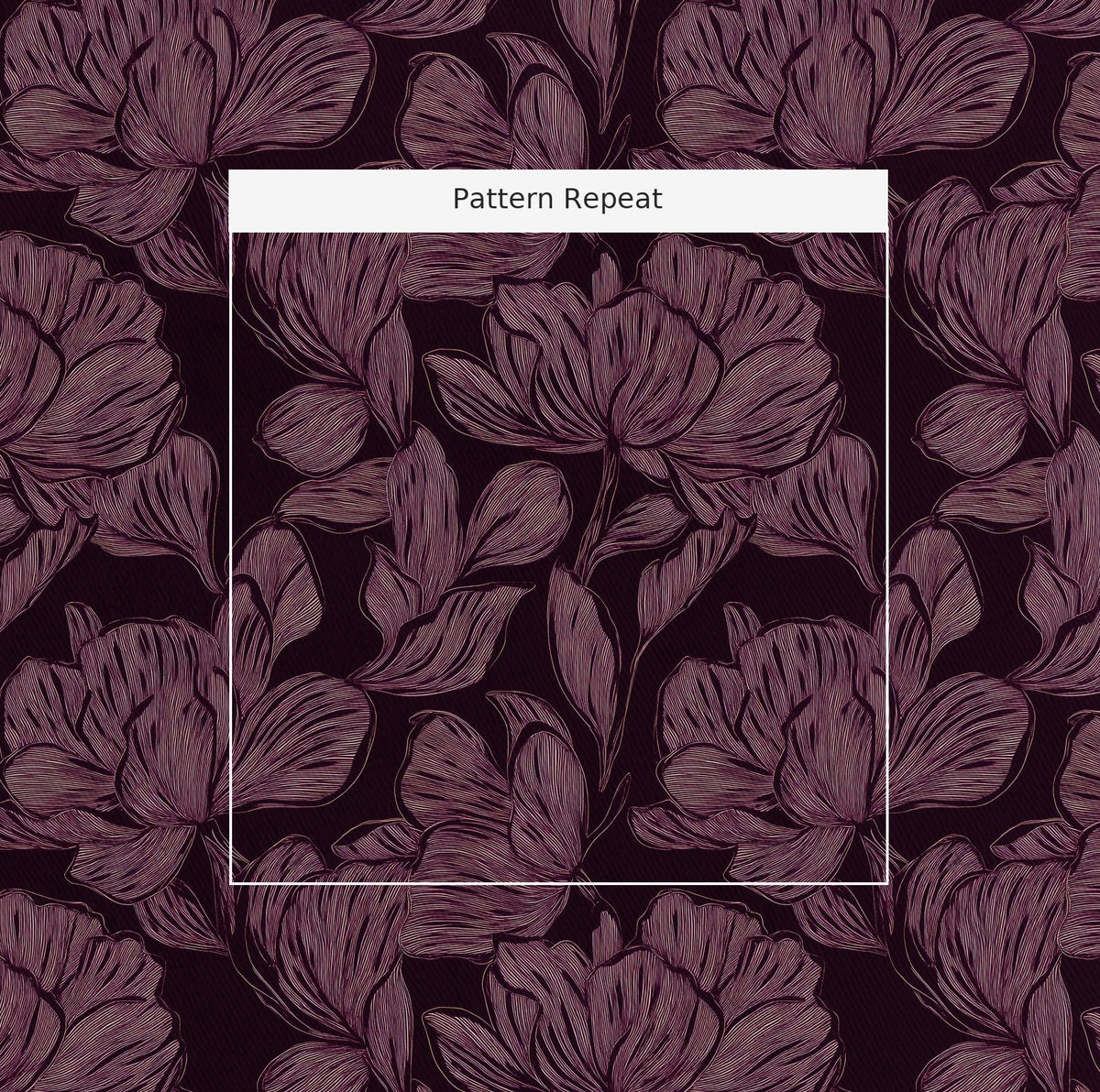 Berry Blossom - Fabric - Painted Paper