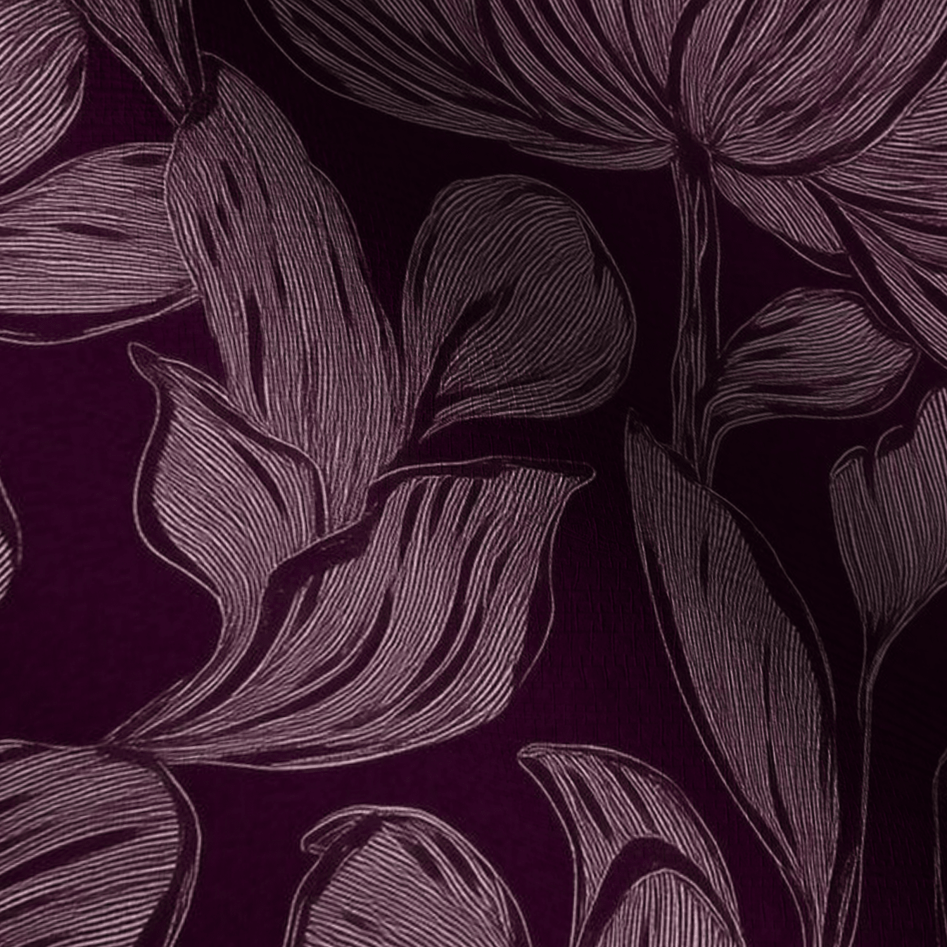 Berry Blossom Faux Grasscloth Wallpaper - Painted Paper