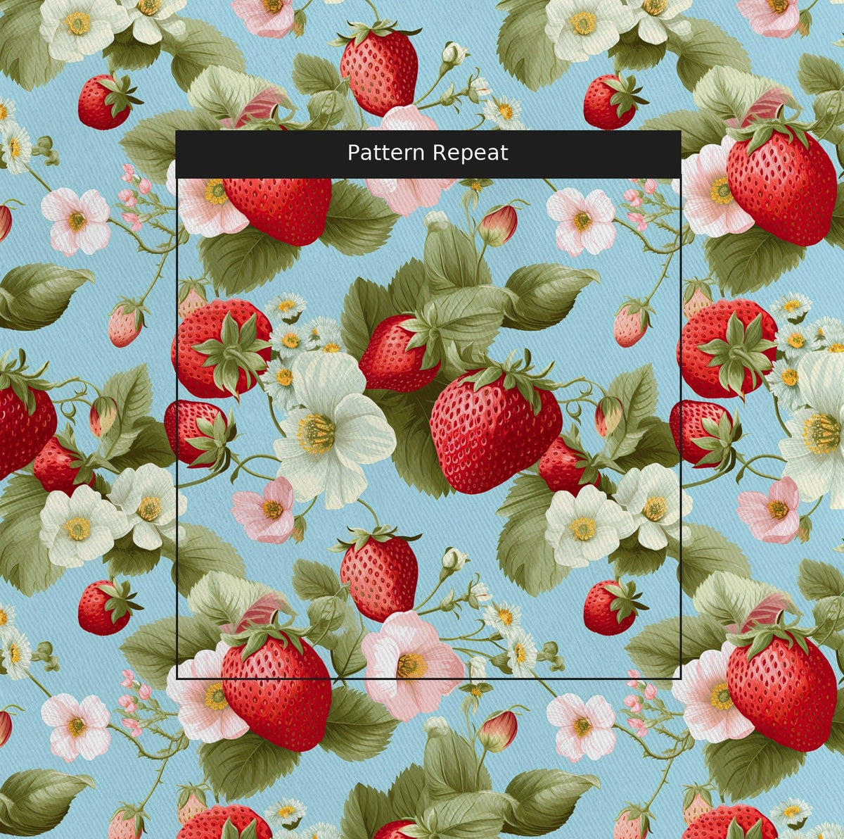 Berry Meadow - Fabric - Painted Paper