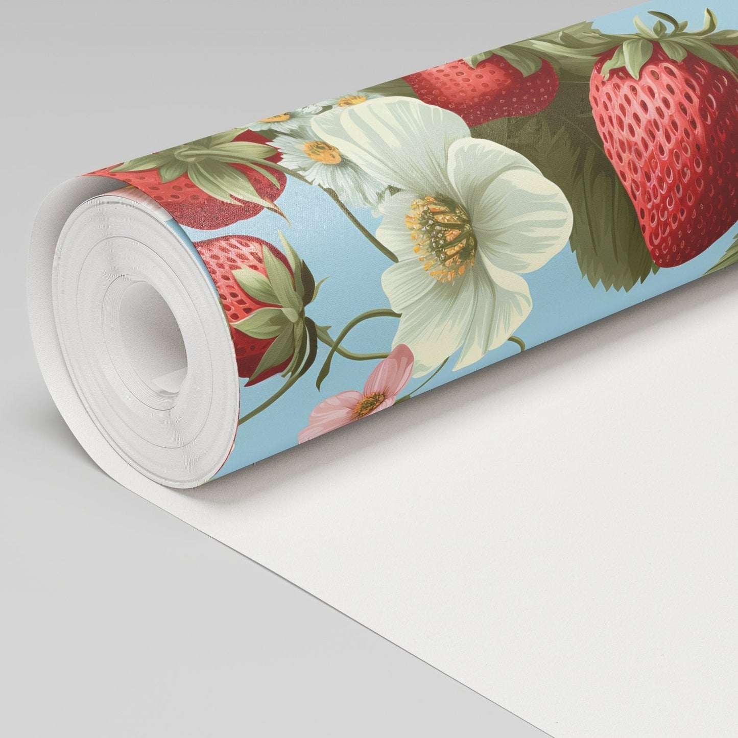 Berry Meadow Wallpaper - Painted Paper