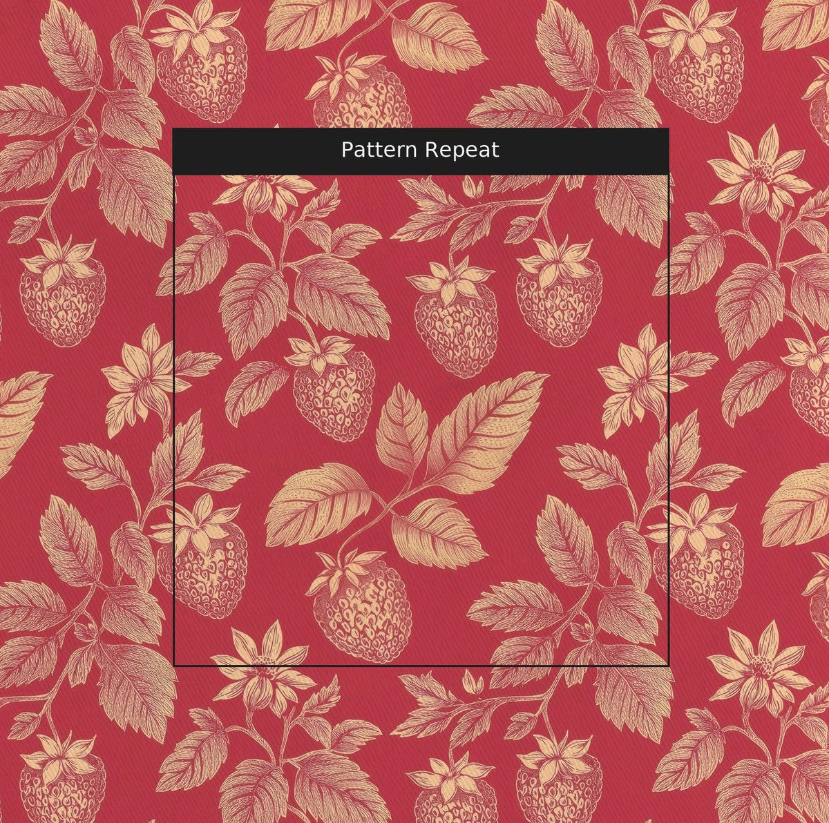 Berry Patch - Fabric - Painted Paper