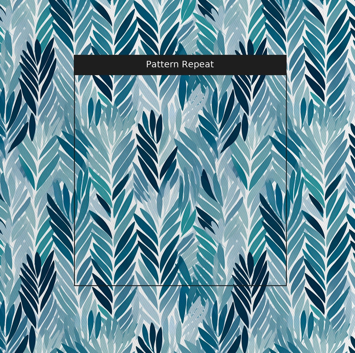 Bertie Blue - Fabric - Painted Paper