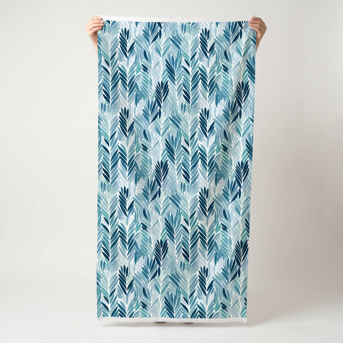 Bertie Blue - Fabric - Painted Paper