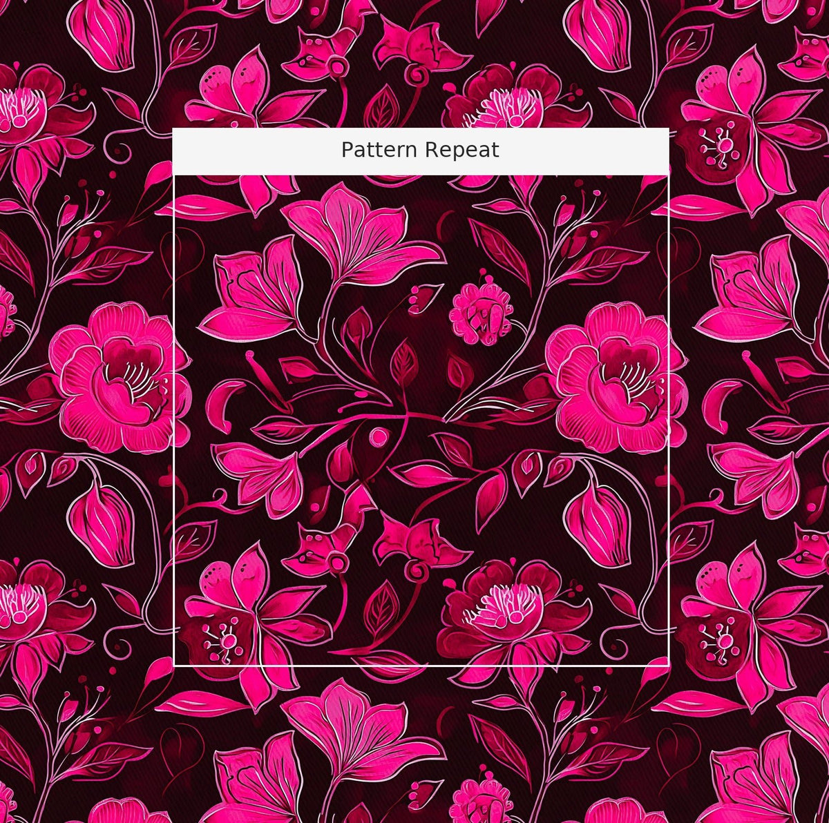 Beryn - Fabric - Painted Paper