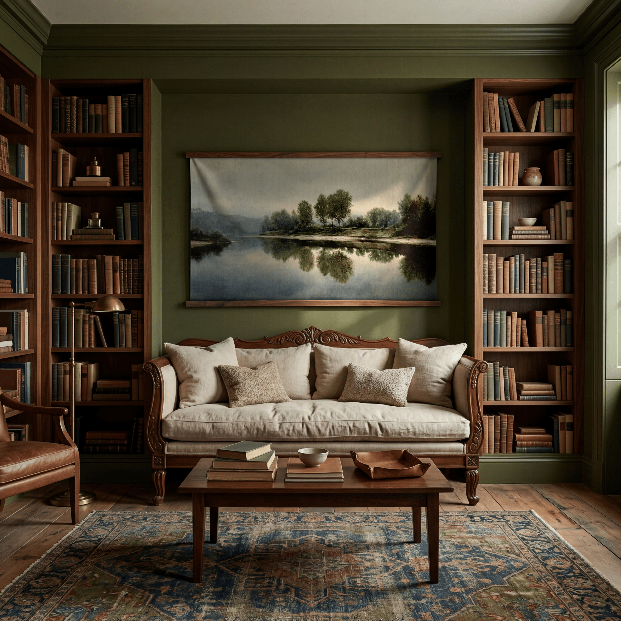 Beyond the River Bend - Tapestry - Painted Paper