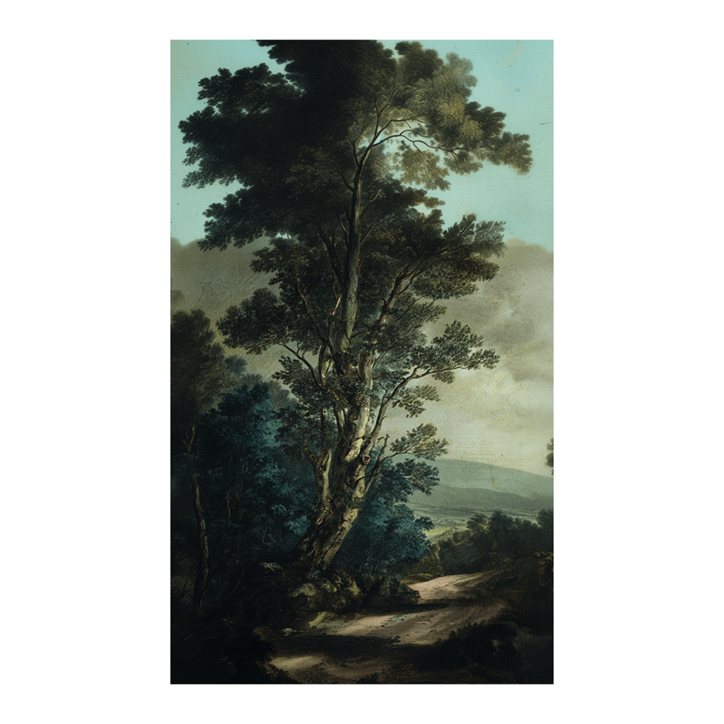 Big Oak Bend - Tapestry - Painted Paper