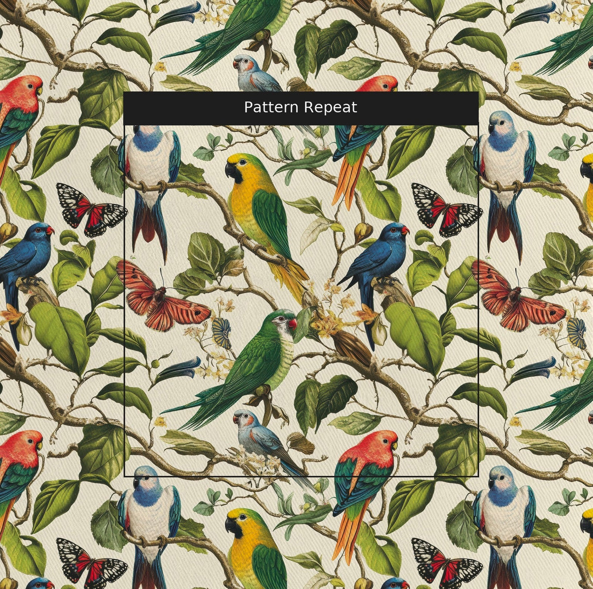 Birds of Bellamy - Fabric - Painted Paper