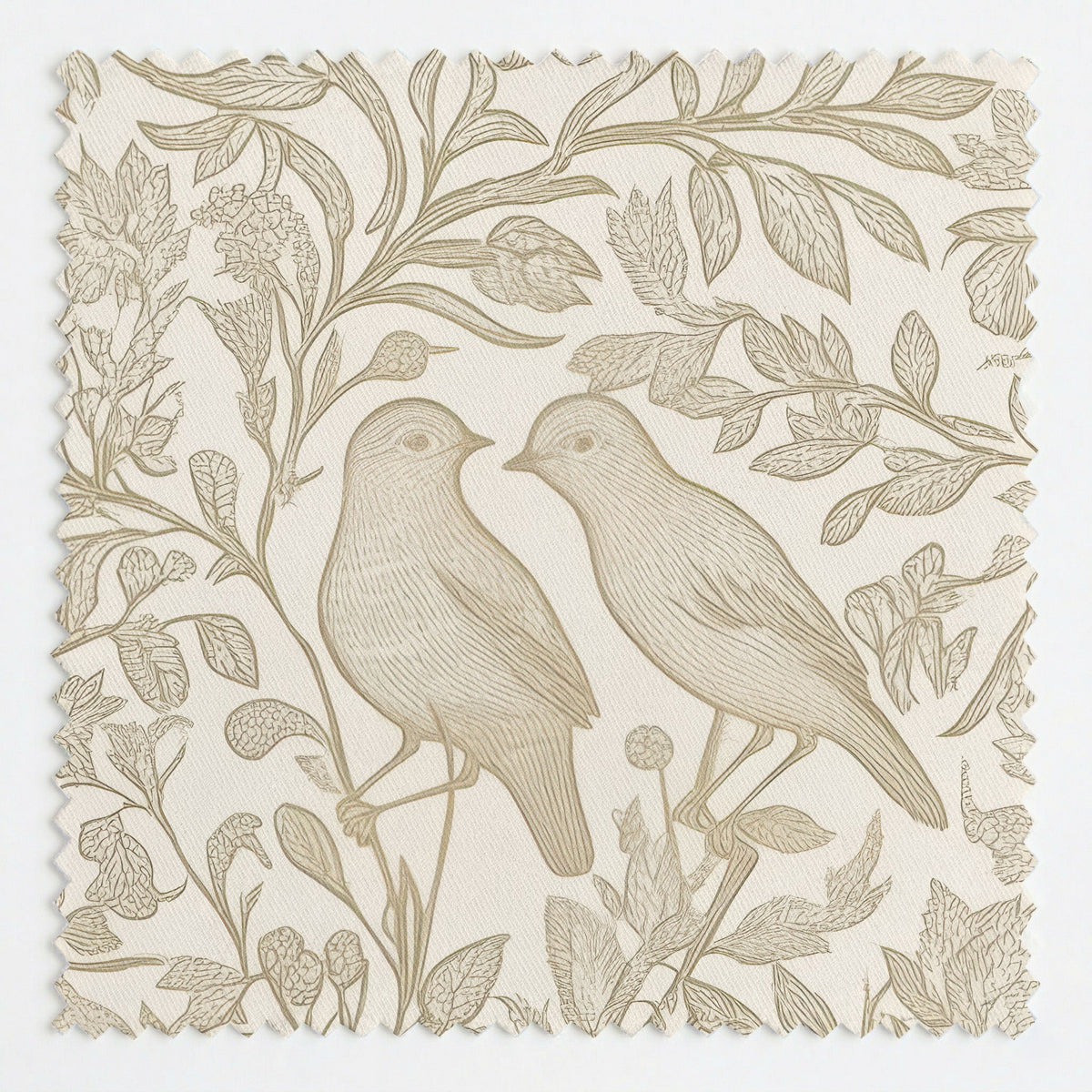 Birdsong - Fabric - Painted Paper
