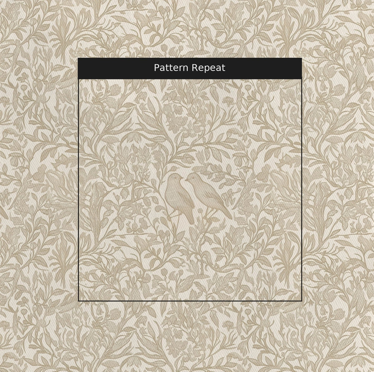 Birdsong - Fabric - Painted Paper