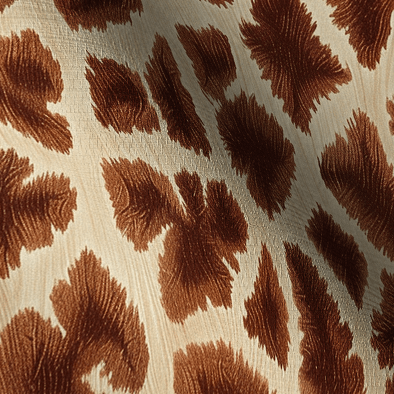 Bishop Giraffe Faux Grasscloth Wallpaper - Painted Paper