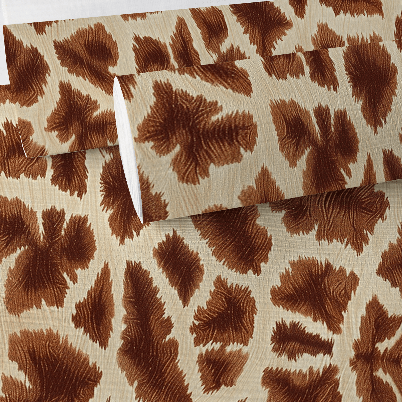 Bishop Giraffe Faux Grasscloth Wallpaper - Painted Paper
