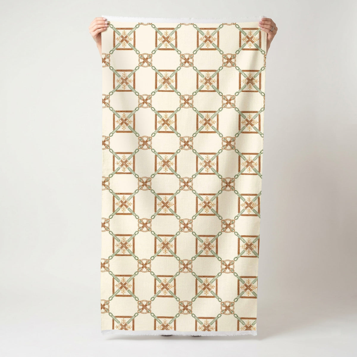 Bit & Bridle Lattice - Fabric - Painted Paper