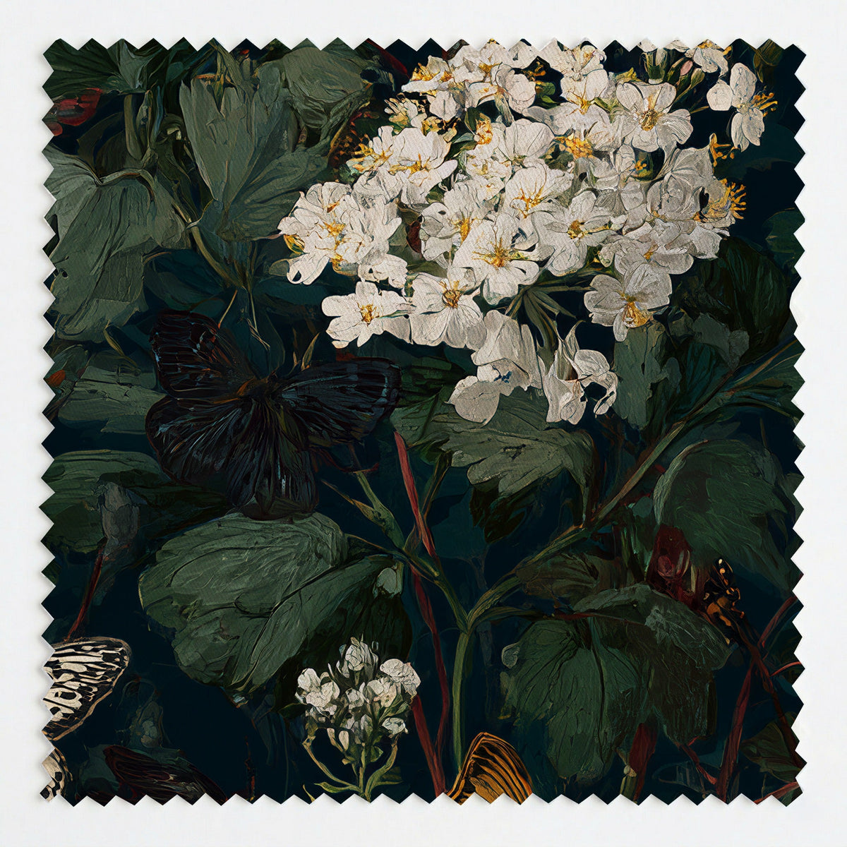 Blooming Butterly Fields - Fabric - Painted Paper