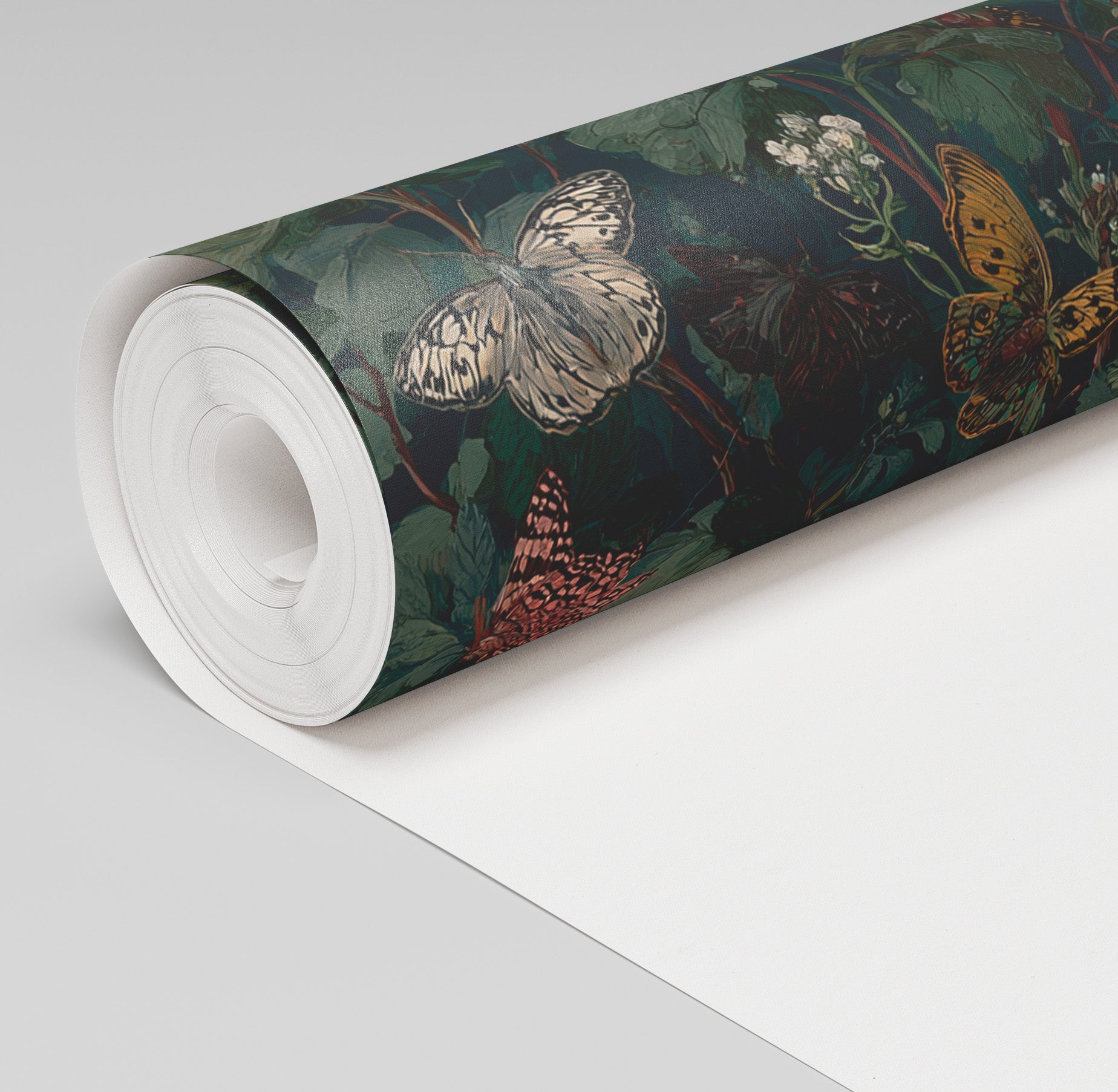 Blooming Butterly Fields Wallpaper - Painted Paper
