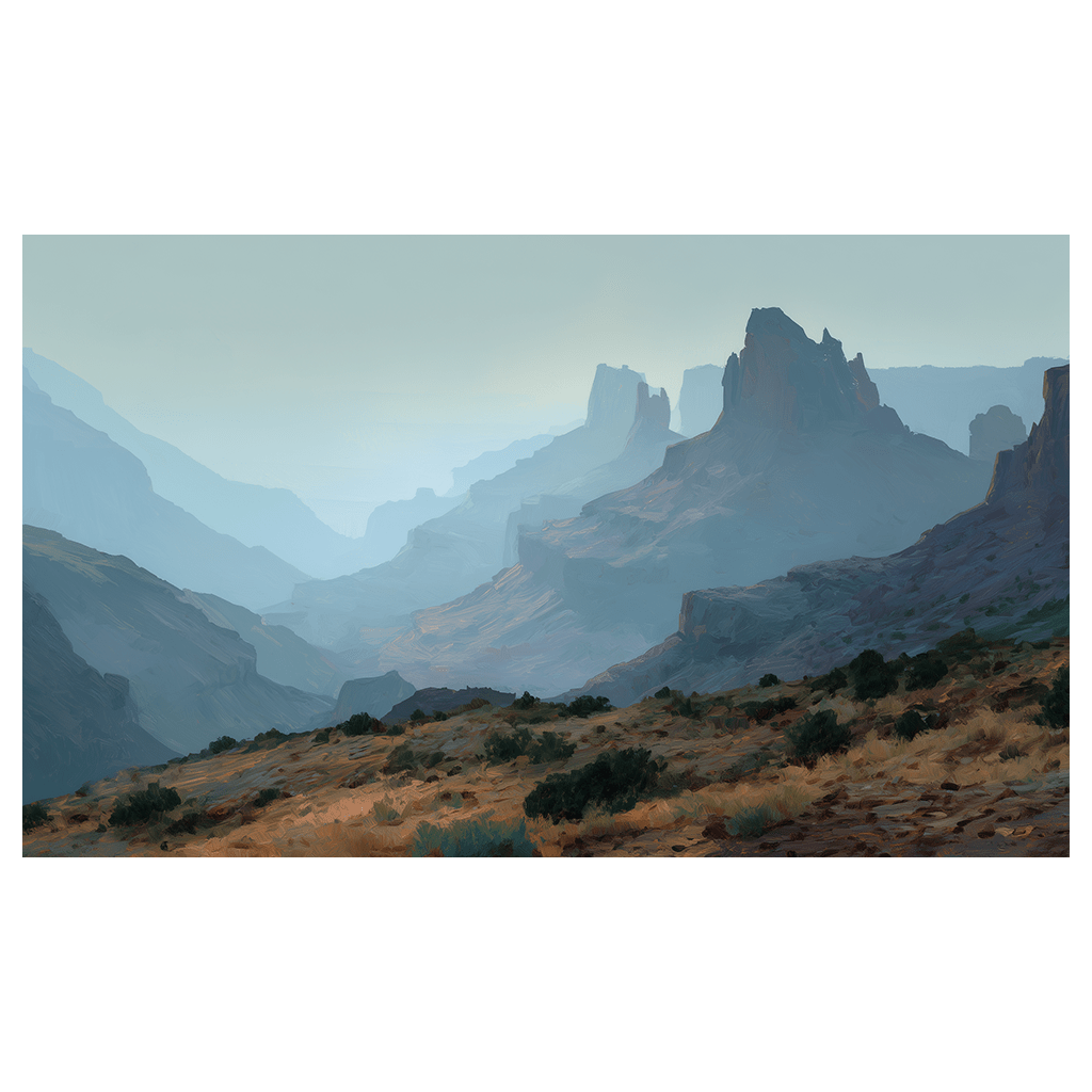 Blue Mesa - Tapestry - Painted Paper