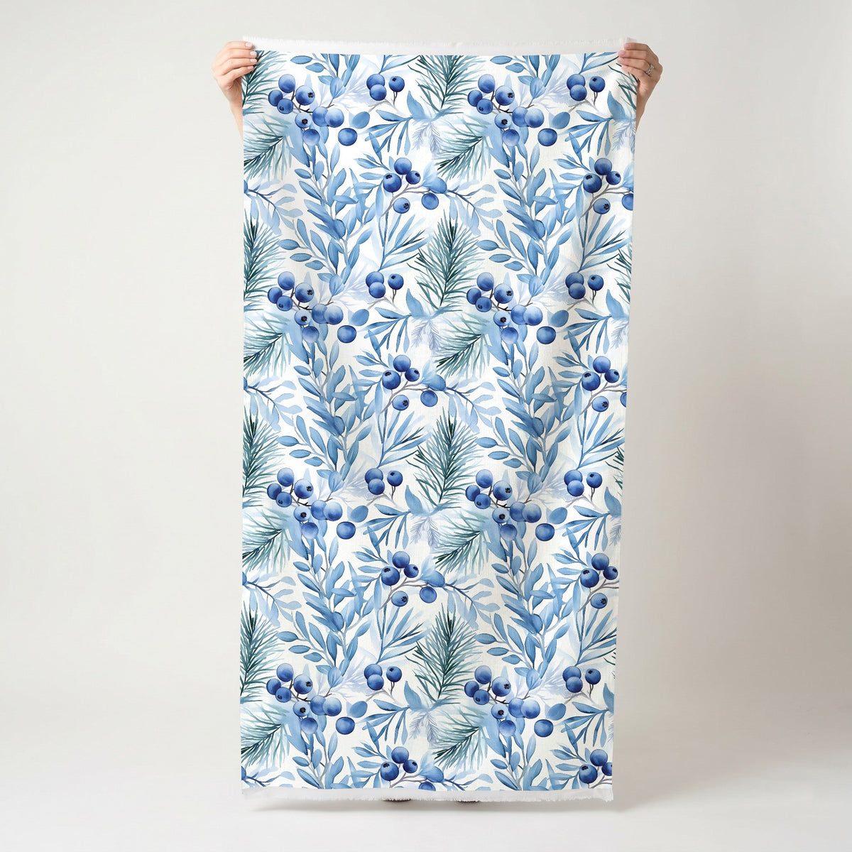 Blueberry Bliss - Fabric - Painted Paper