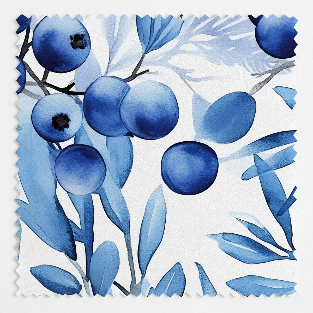 Blueberry Bliss - Fabric - Painted Paper