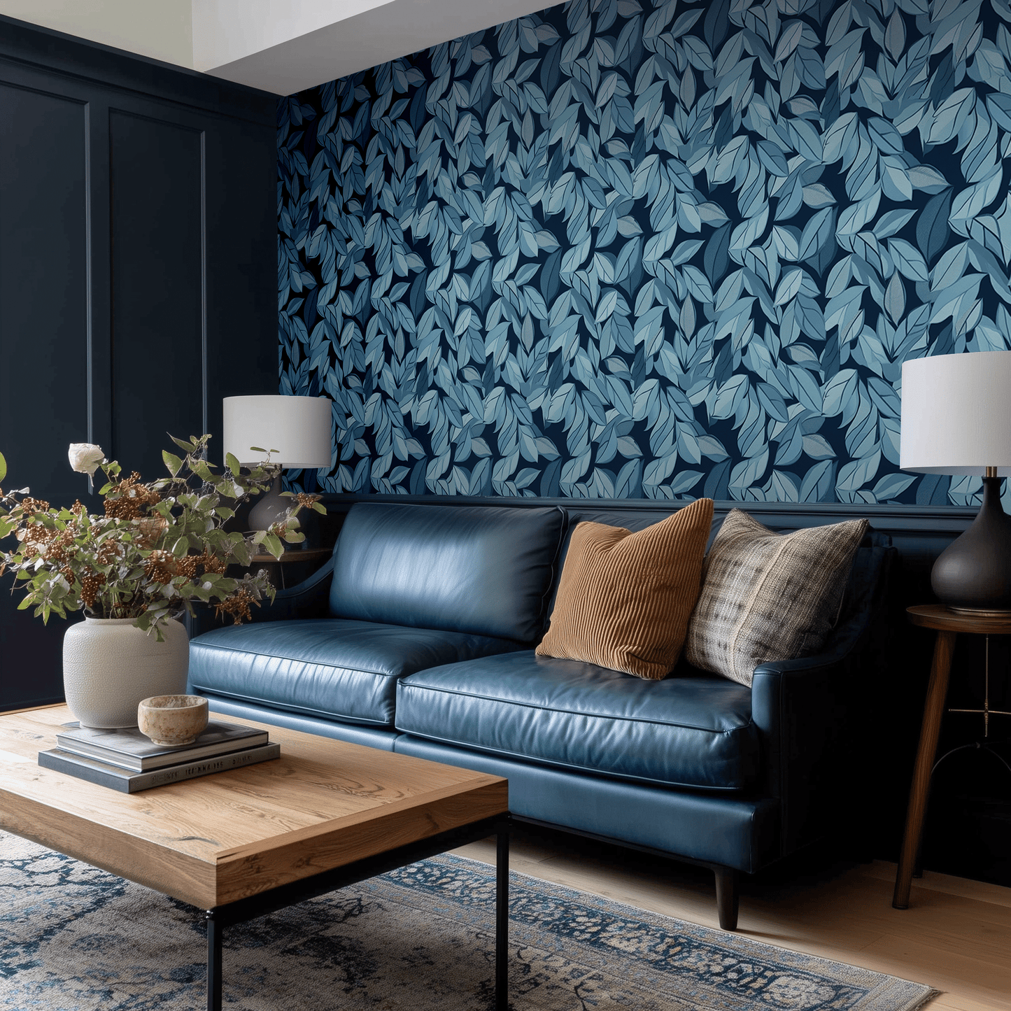 Bluewood Wallpaper - Painted Paper