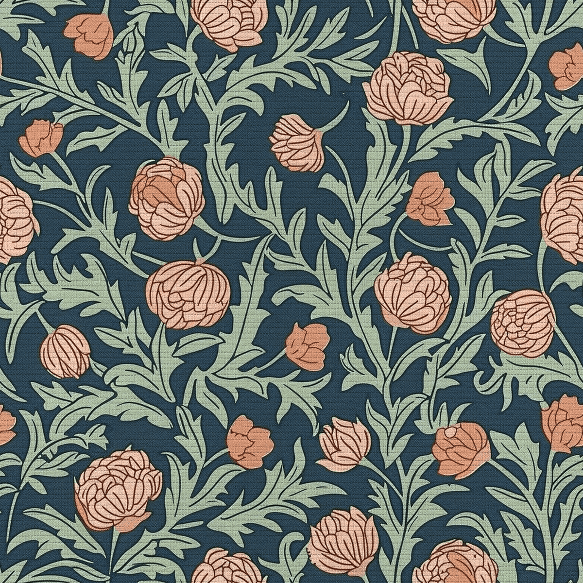 Blume Faux Grasscloth Wallpaper - Painted Paper