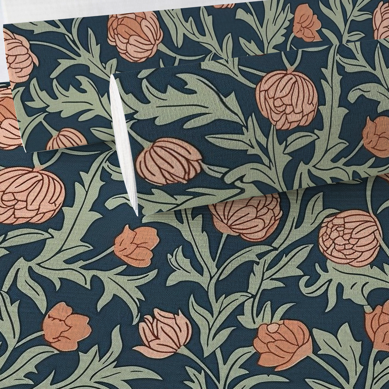 Blume Faux Grasscloth Wallpaper