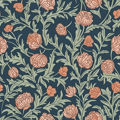 Blume Wallpaper - Painted Paper