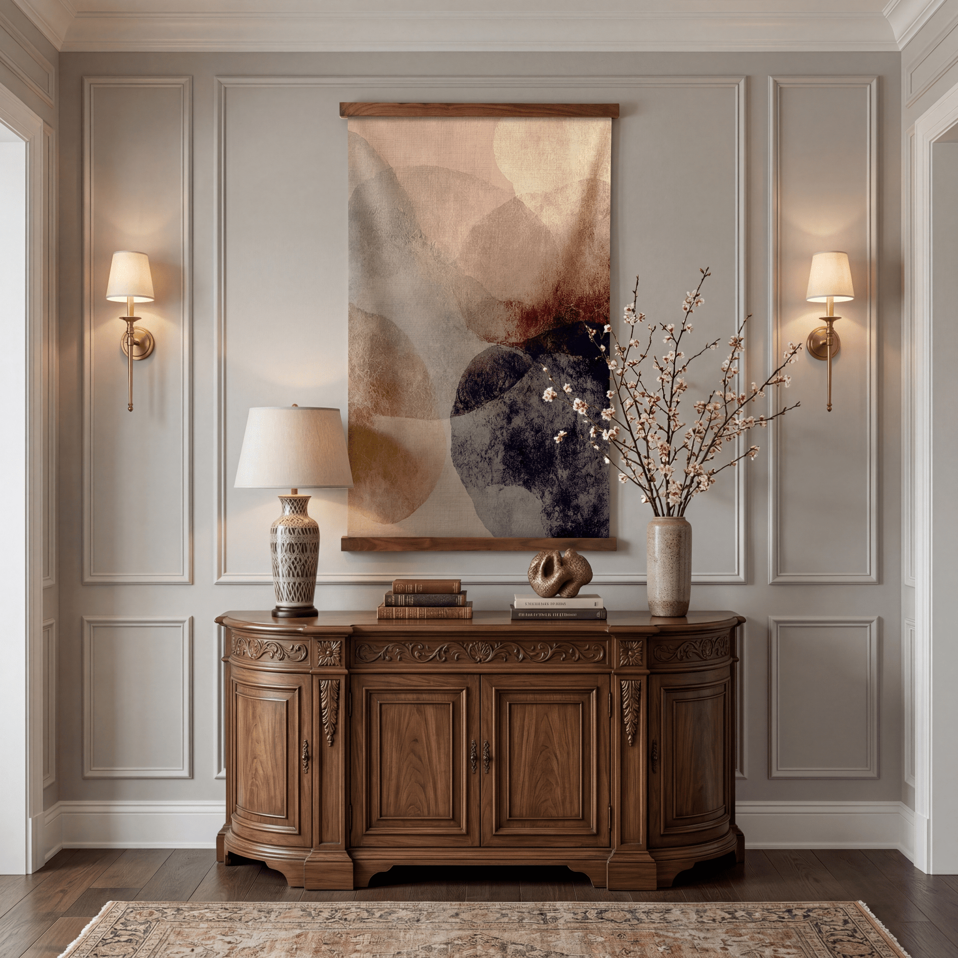 Blush Forms - Tapestry - Painted Paper
