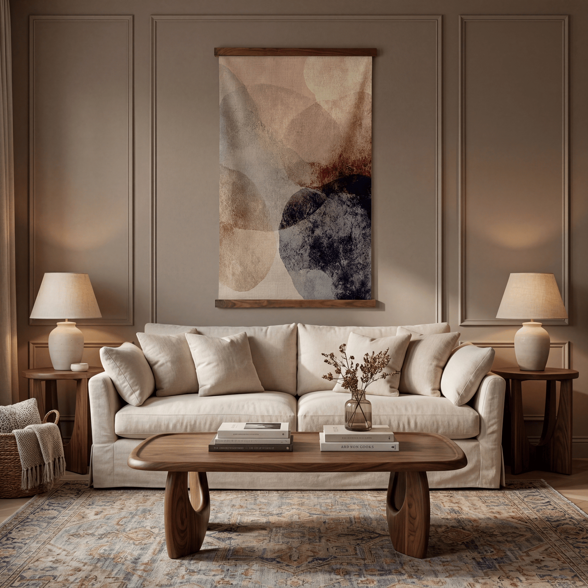 Blush Forms - Tapestry - Painted Paper